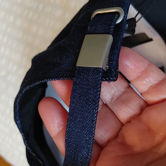 NWT Embroidered Denim Baseball Cap - Picture 9 of 13